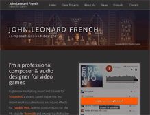 Tablet Screenshot of johnleonardfrench.com